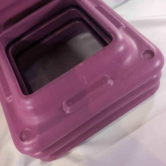 Set Lot of 4 The Step Original Aerobics Platform Purple 16" x 16" Risers Only - Picture 9 of 13